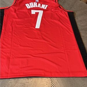 Red Basketball Jersey with Number 7 Durant